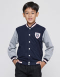 Nevada Pe Basic Solid Jaket Bomber Anak Laki-Laki