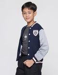 Nevada Pe Basic Solid Jaket Bomber Anak Laki-Laki