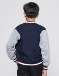 Nevada Pe Basic Solid Jaket Bomber Anak Laki-Laki