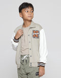 Aero Bomber Jacket Embroidered Standup Collar Boys