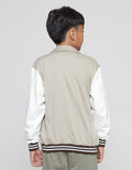 Aero Bomber Jacket Embroidered Standup Collar Boys
