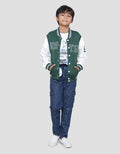 Nevada Bordir Boston Jaket Boomber Anak Laki-laki