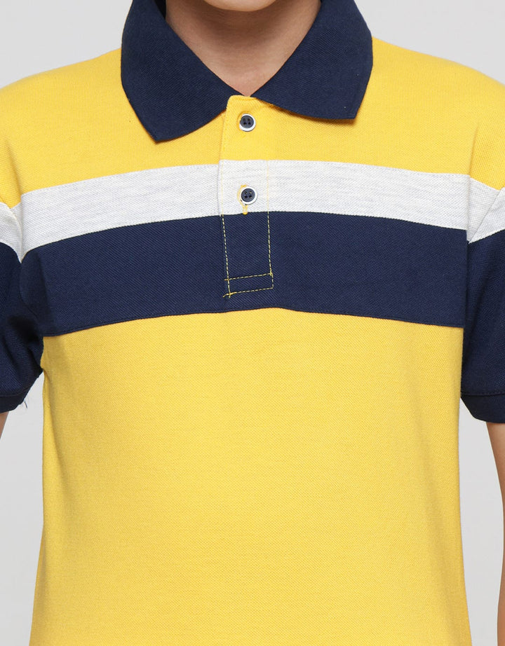 Nevada Stripes Boys Collar T-Shirt