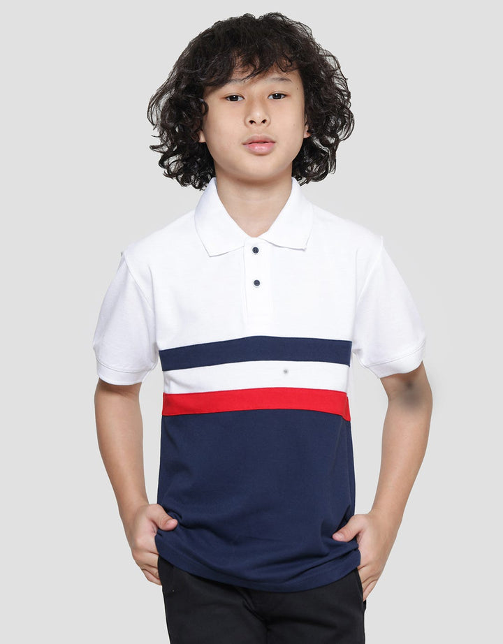 Nevada Polo Wangki Lacoste Stripes Kaos Lengan Pendek Anak Laki-Laki