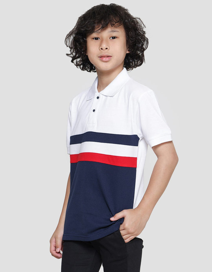 Nevada Polo Wangki Lacoste Stripes Kaos Lengan Pendek Anak Laki-Laki