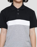 Nevada Wangki Lacoste Cut N Sew Color Block Kaos Polo Anak Laki-Laki