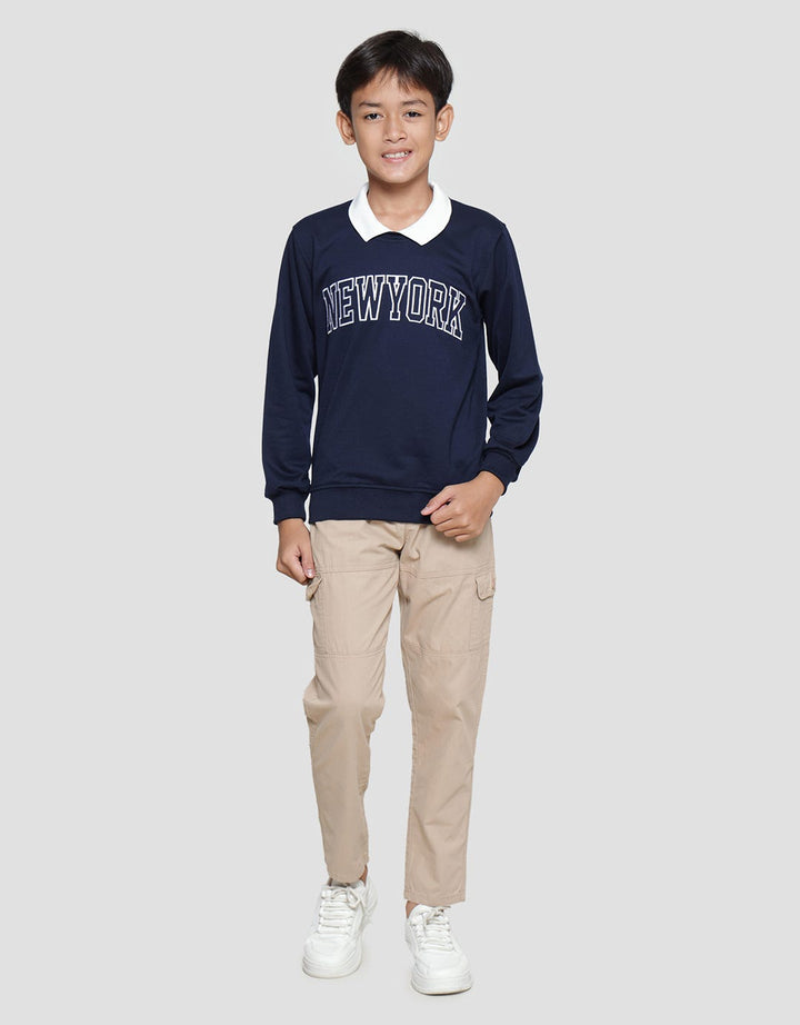 Nevada Sweater Non Hoodie Shirt Colar Newyork Anak Laki-laki