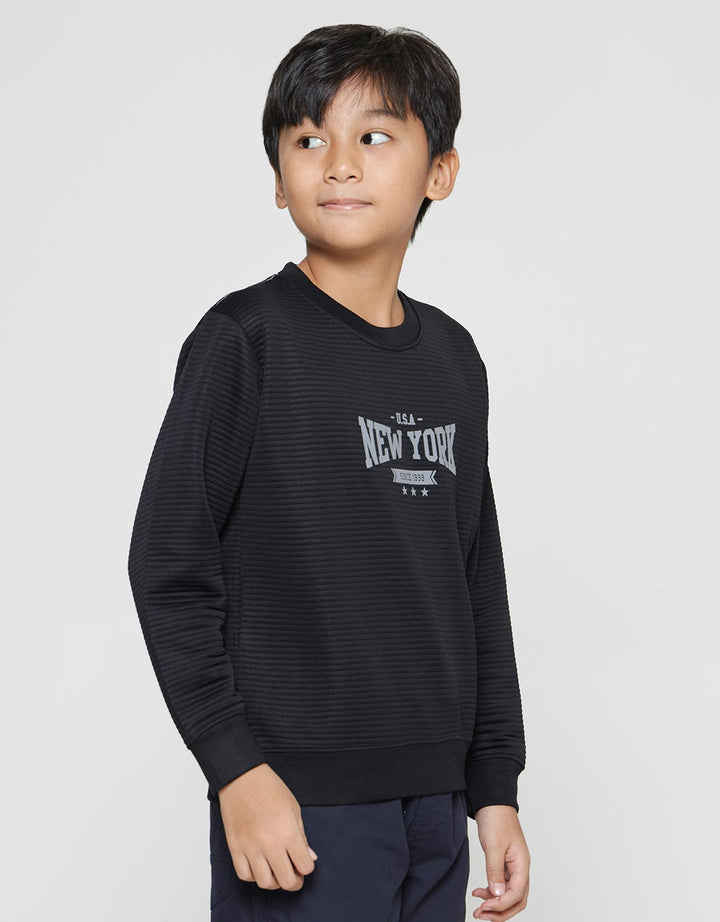 Nevada New York Print Sweater Anak Laki-laki