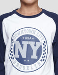 Nevada Downtown Nyc Boys 3/4 Raglan Sleeve T-Shirt
