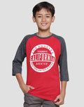 Nevada 3/4 Sleeve Raglan Red M81 California Boys T-Shirt