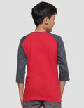 Nevada 3/4 Sleeve Raglan Red M81 California Boys T-Shirt