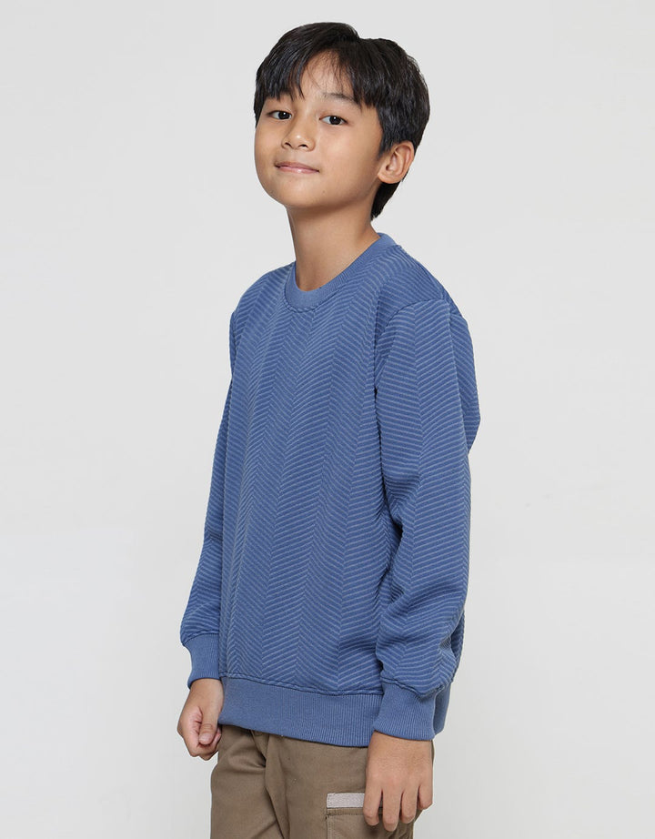 Nevada  Tulang Ikan Sweater Non Hoodie Anak Laki-Laki