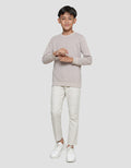 Nevada Textured Solid Sweater Anak Laki-laki