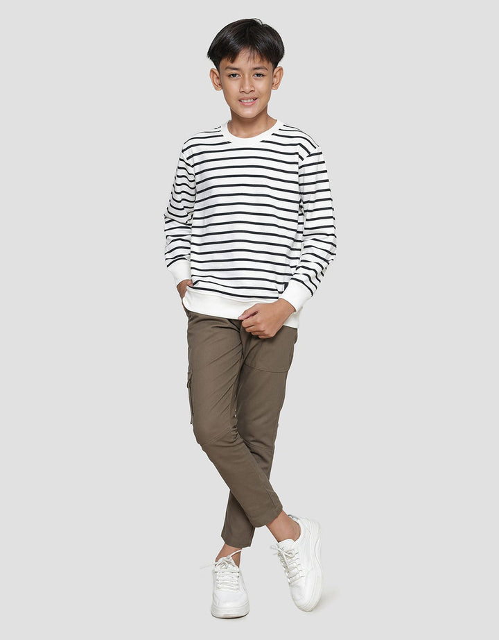 Nevada Yarn Dyed Stripes Sweater Anak Laki-laki