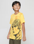 Nevada Print Newspaper Anime Kaos Lengan Pendek Anak Laki-Laki