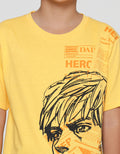 Nevada Print Newspaper Anime Kaos Lengan Pendek Anak Laki-Laki