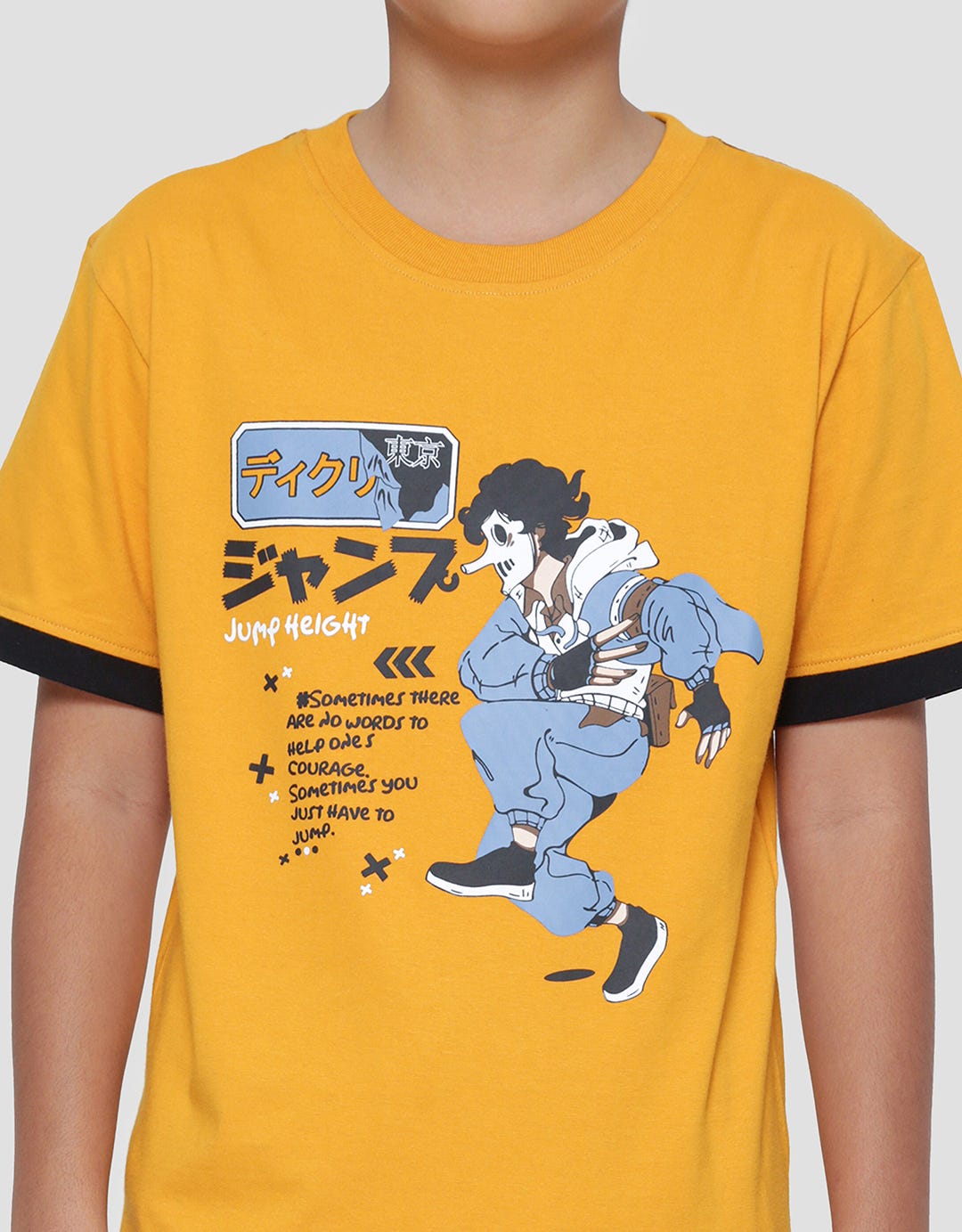 Nevada Anime Outline Kaos Anak Laki-laki