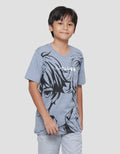 Nevada Print Two Face Anime Boys Short Sleeve T-Shirt