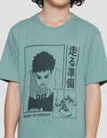 Nevada Print Olimpic Anime Runner Boys Short Sleeve T-Shirt