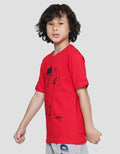 Nevada Print Olimpic Anime Football Kaos Lengan Pendek Anak Laki-Laki