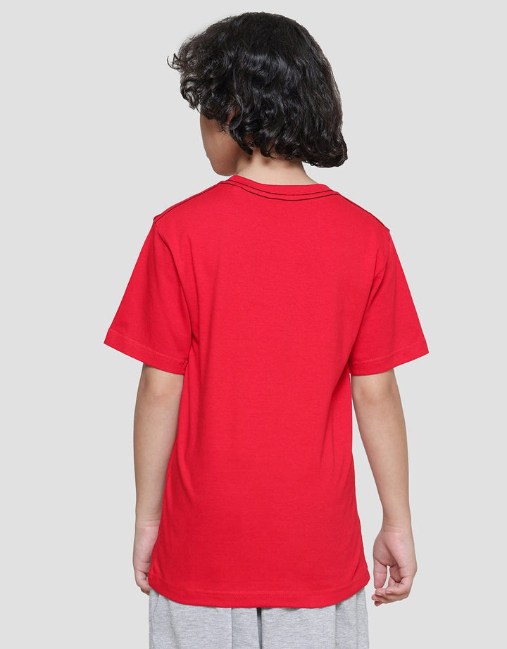 Nevada Print Olimpic Anime Football Kaos Lengan Pendek Anak Laki-Laki