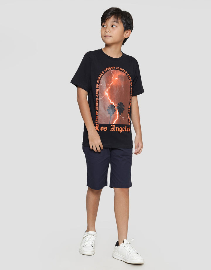 Nevada Lightning On Summer Kaos Lengan Pendek Anak Laki-Laki
