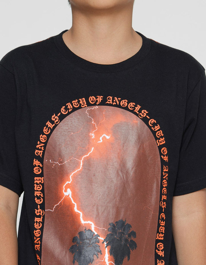 Nevada Lightning On Summer Kaos Lengan Pendek Anak Laki-Laki