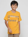 Nevada Emboss Brooklyn With Print Boys Short Sleeve T-Shirt