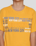 Nevada Emboss Brooklyn With Print Boys Short Sleeve T-Shirt