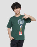 Nevada Print Music Dancing People Kaos Lengan Pendek Anak Laki-Laki