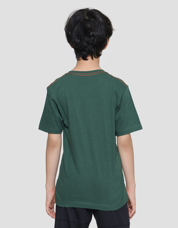 Nevada Print Music Dancing People Kaos Lengan Pendek Anak Laki-Laki