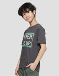 Nevada Print Never Give Up Boys Short Sleeve T-Shirt