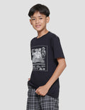 Nevada Let Your Mind Be Free Print Kaos Lengan Pendek Anak Laki-laki