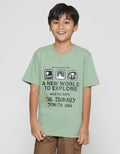Nevada Kaos Lengan Pendek Anak Laki-laki Print A New World To Explore