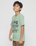Nevada Kaos Lengan Pendek Anak Laki-laki Print A New World To Explore