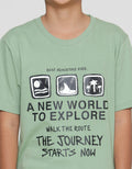 Nevada Kaos Lengan Pendek Anak Laki-laki Print A New World To Explore