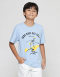 Nevada Boys Short Sleeve T-Shirt Skull Surf Print