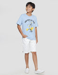Nevada Boys Short Sleeve T-Shirt Skull Surf Print