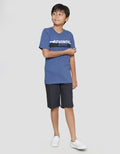 Nevada Print Stripes Authentic Jeans Kaos Lengan Pendek Anak Laki-Laki