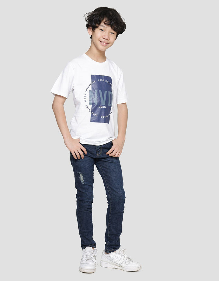 Nevada Print Nvd Denim Boys Short Sleeve T-Shirt