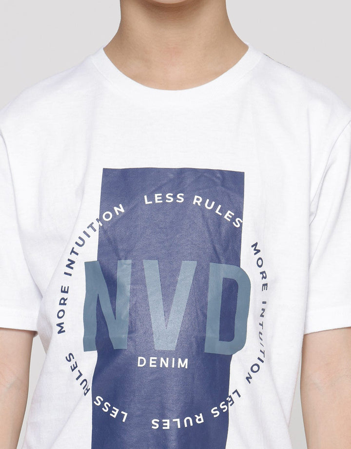 Nevada Print Nvd Denim Boys Short Sleeve T-Shirt