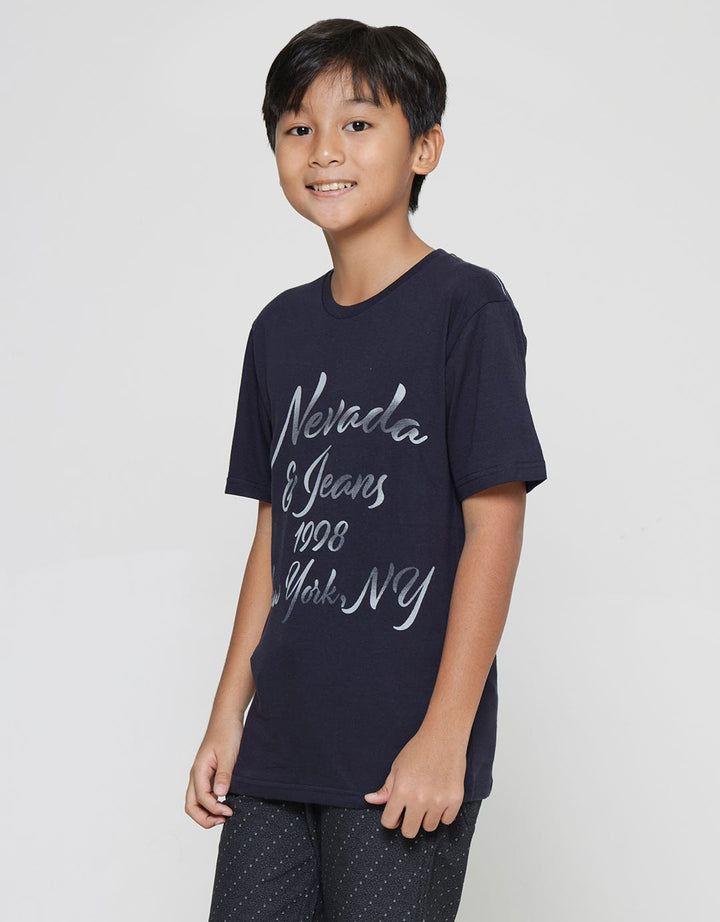 Nevada Kaos Lengan Pendek Anak Laki-laki Print Nevada Jeans 1998