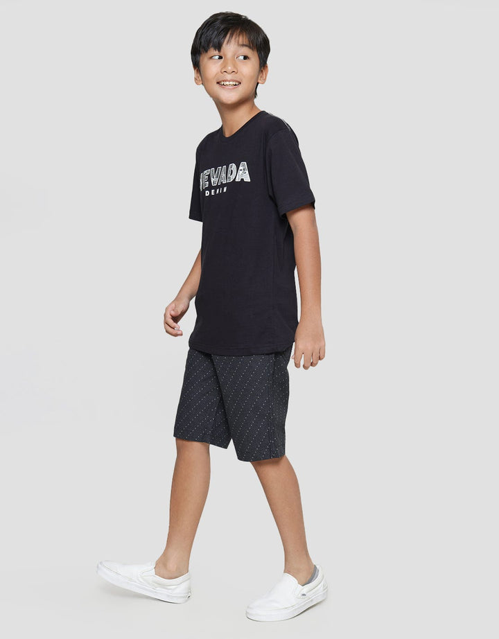 Nevada Print Nvd Denim Boys Short Sleeve T-Shirt