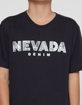 Nevada Print Nvd Denim Boys Short Sleeve T-Shirt