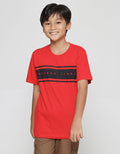 Nevada Boys Short Sleeve T-Shirt Print Stripes Nevada Jeans