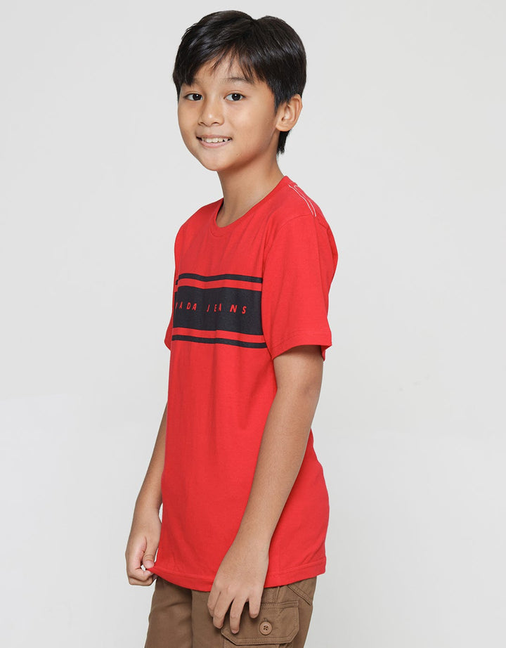 Nevada Boys Short Sleeve T-Shirt Print Stripes Nevada Jeans