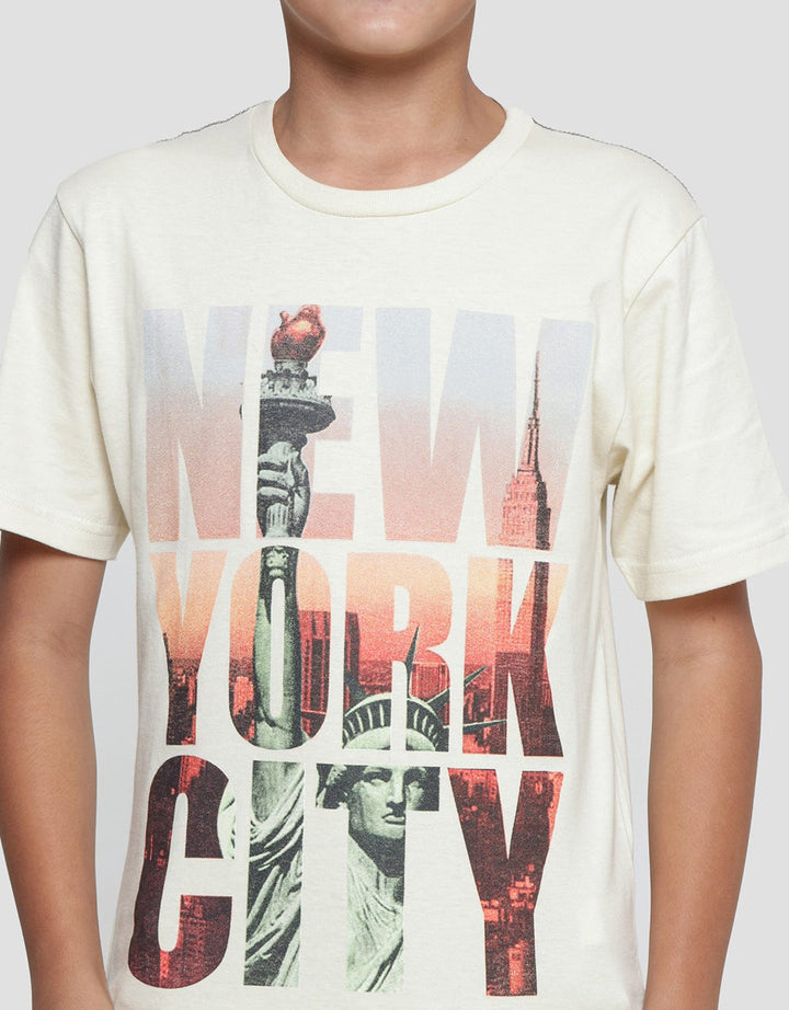 Nevada New York Photo Kaos Anak Laki-laki