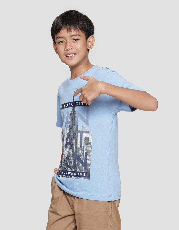 Nevada Boys Short Sleeve T-Shirt Photocity Manhattan Print