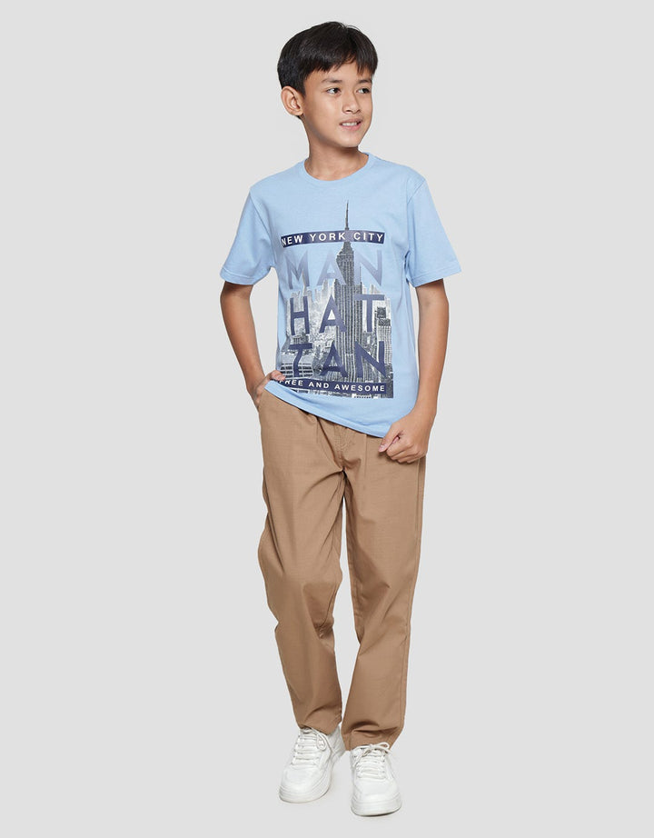 Nevada Boys Short Sleeve T-Shirt Photocity Manhattan Print