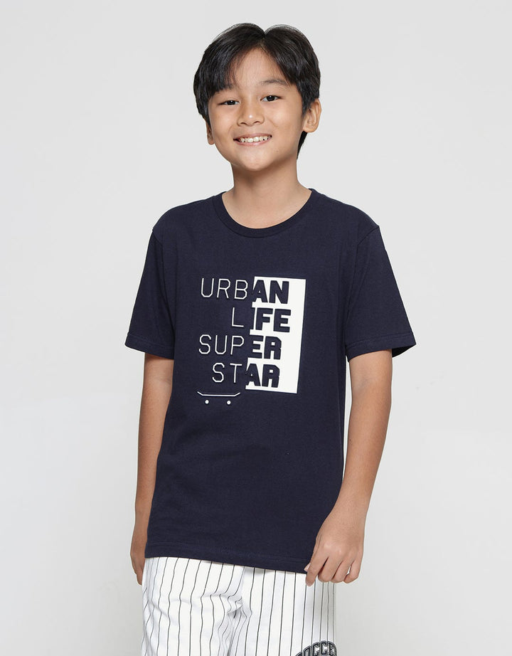 Nevada Emboss Urban Life Kaos Anak Laki-laki